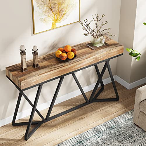 Tribesigns 55" Farmhouse Metal Base Console Table