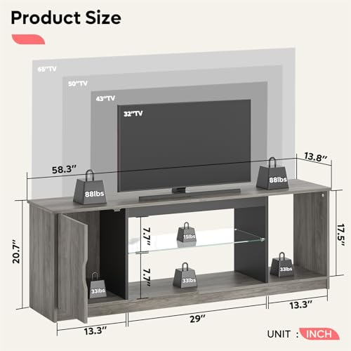 Modern LED TV Stand for 60/65 Inch TVs