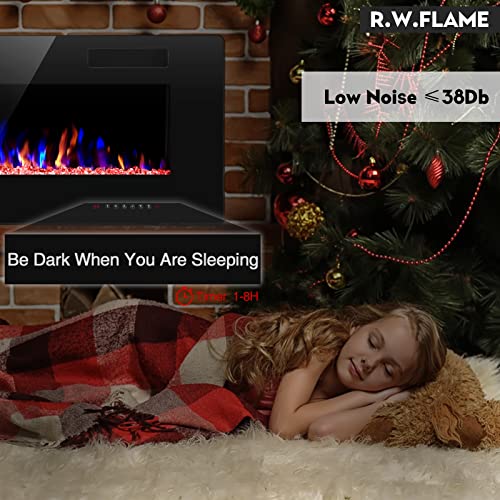 R.W.FLAME 60" Recessed Electric Fireplace with Remote
