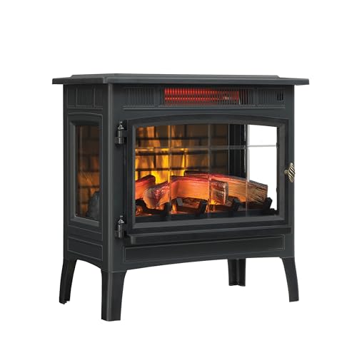 Electric Infrared Quartz Fireplace Stove with 3D Flame