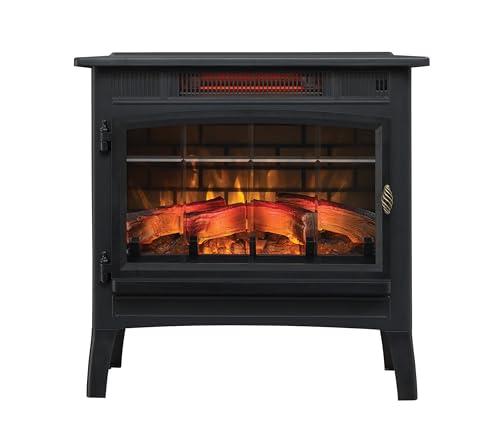 Electric Infrared Quartz Fireplace Stove with 3D Flame