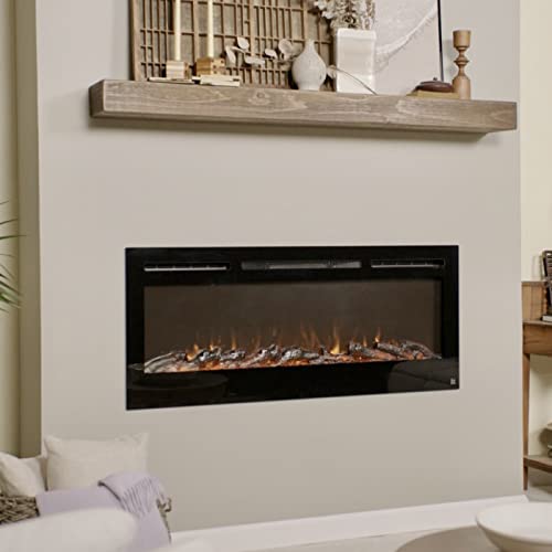 Sideline Smart Electric Fireplace – 50 Inch, Black