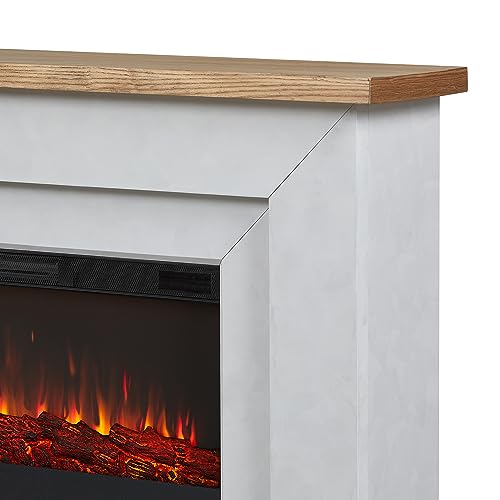 Real Flame Malie 68" Electric Fireplace with Mantel