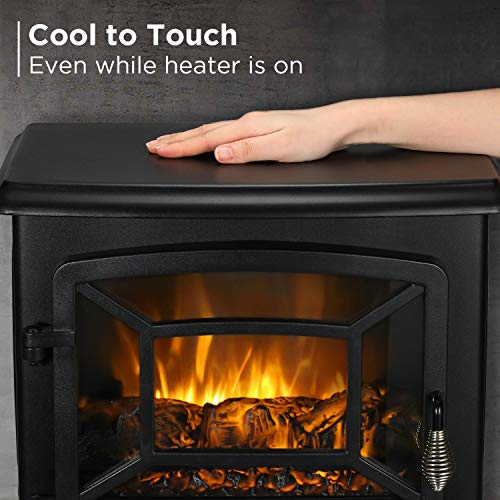 20" Infrared Electric Fireplace with Realistic Flames