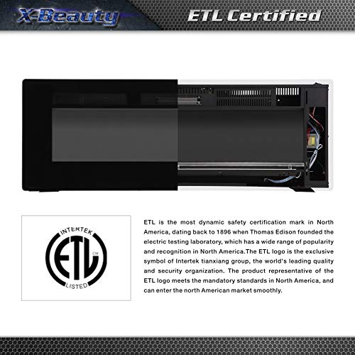 60" Recessed Electric Fireplace with Remote Control