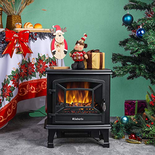 20" Infrared Electric Fireplace with Realistic Flames
