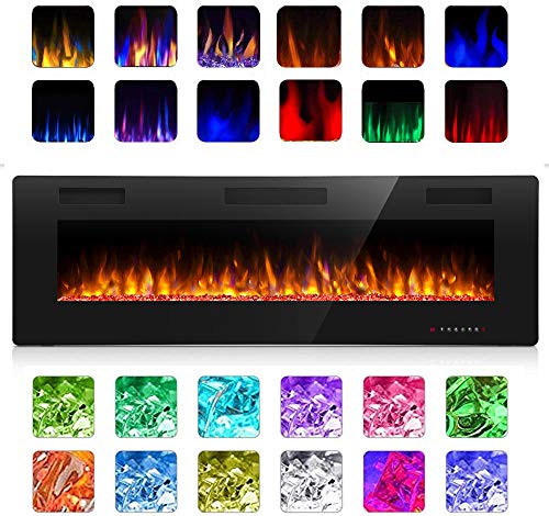 Antarctic Star 60" Electric Fireplace with Multicolor Flame
