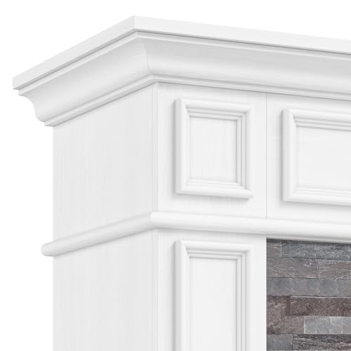 44" Freestanding Electric Fireplace with Remote Control