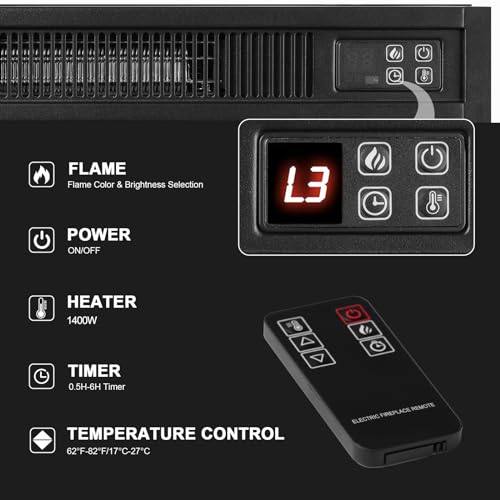 White 72" Electric Fireplace TV Stand & Mantel