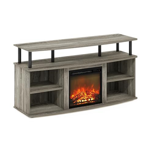 Jensen Open Shelving TV Entertainment Center - French Oak