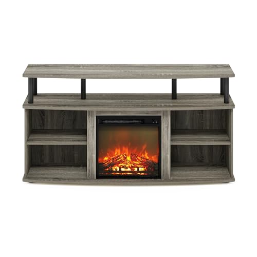 Jensen Open Shelving TV Entertainment Center - French Oak