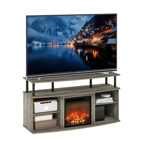 Jensen Open Shelving TV Entertainment Center - French Oak