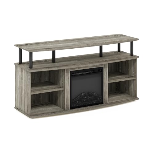 Jensen Open Shelving TV Entertainment Center - French Oak