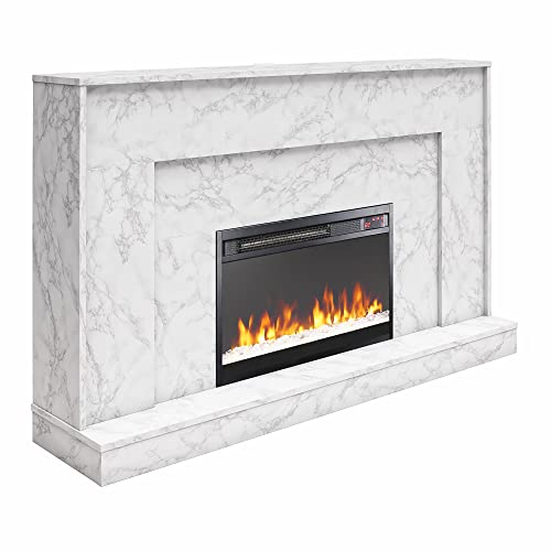 CosmoLiving 52" Electric Fireplace with Mantel & Remote