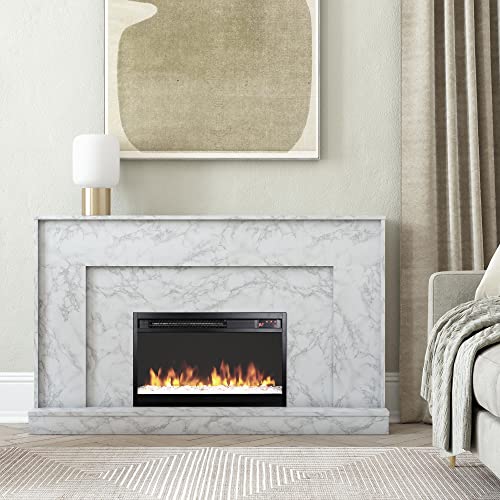 CosmoLiving 52" Electric Fireplace with Mantel & Remote