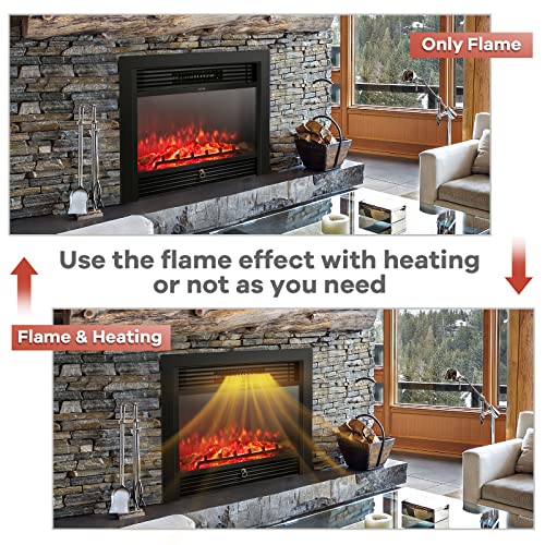 Giantex 28.5" Electric Fireplace Insert with Remote