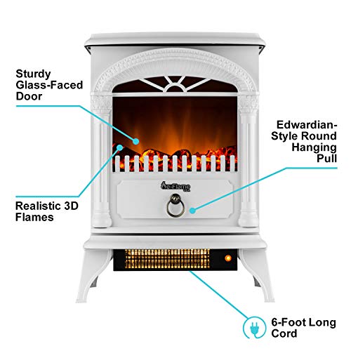 Hamilton Compact Electric Fireplace with 3-D Flame