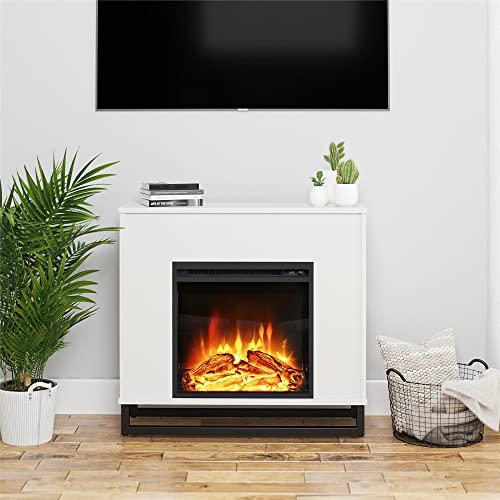 Ameriwood Home Ratcliff 32” Electric Fireplace Mantel