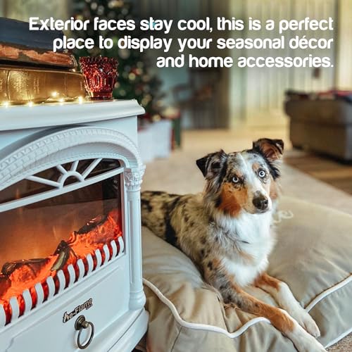 Hamilton Compact Electric Fireplace with 3-D Flame