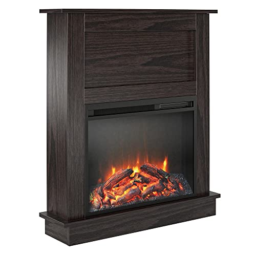 Ellsworth 32" Electric Fireplace with Mantel - Espresso
