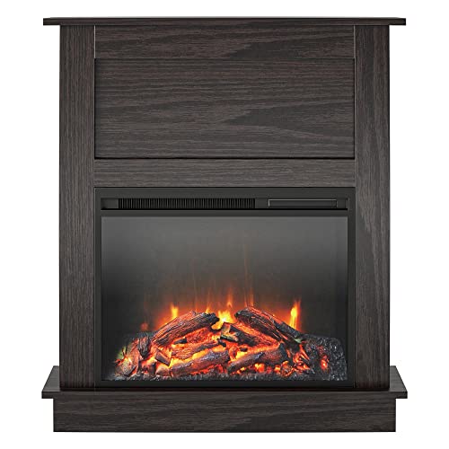 Ellsworth 32" Electric Fireplace with Mantel - Espresso