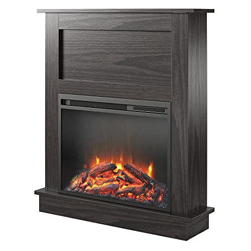 Ellsworth 32" Electric Fireplace with Mantel - Espresso