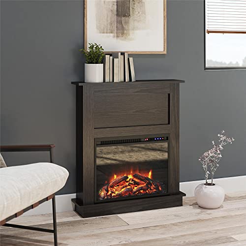 Ellsworth 32" Electric Fireplace with Mantel - Espresso