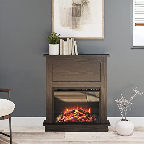 Ellsworth 32" Electric Fireplace with Mantel - Espresso