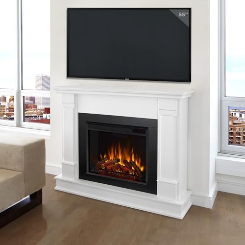 Silverton 48” Electric Fireplace with Mantel and Remote