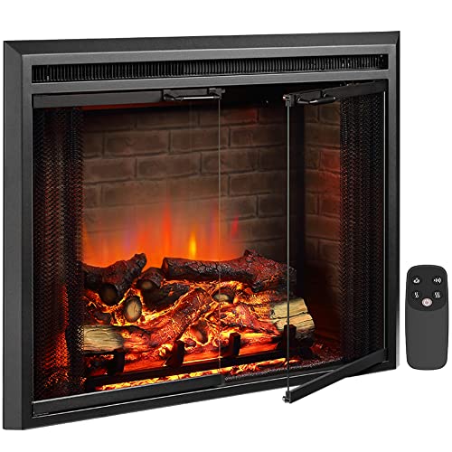 PuraFlame Klaus Electric Fireplace Insert - Black
