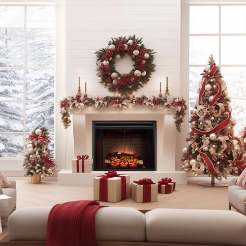 PuraFlame Klaus Electric Fireplace Insert - Black