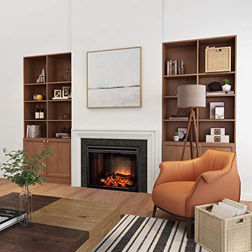 PuraFlame Klaus Electric Fireplace Insert - Black