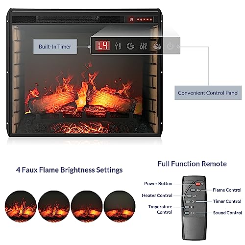 Modern 70" Electric Fireplace TV Stand - Lenore