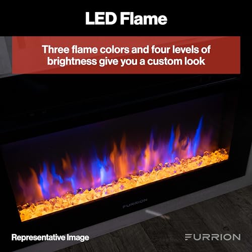 Furrion 30" RV Electric Fireplace - Black