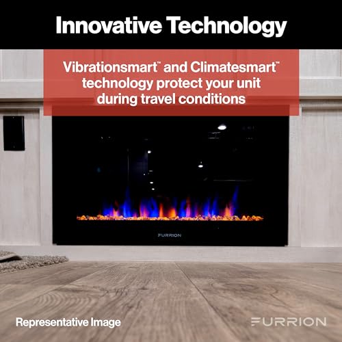 Furrion 30" RV Electric Fireplace - Black