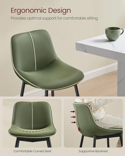 Forest Green Counter Height Bar Stools Set of 2