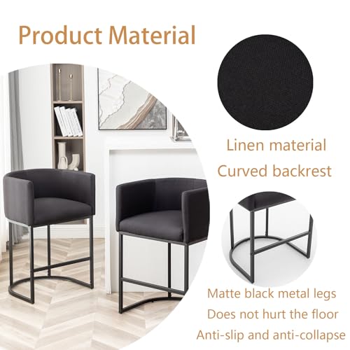 Modern Counter Height Bar Stools Set of 2