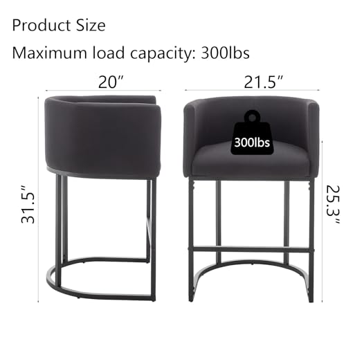 Modern Counter Height Bar Stools Set of 2