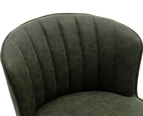 Modern Green Counter Height Bar Stools Set of 2