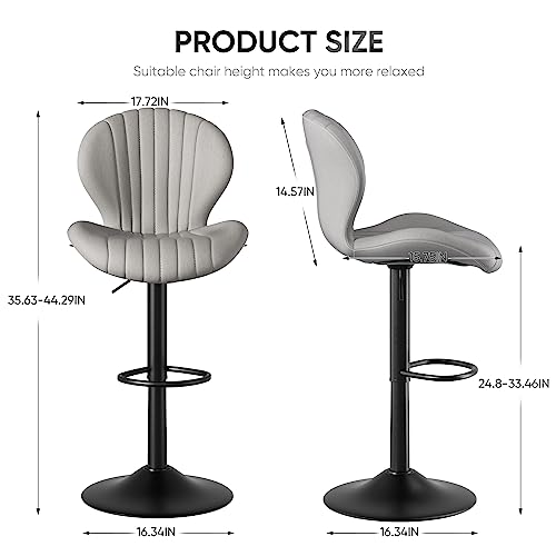 Modern Swivel Bar Stool Set of 3