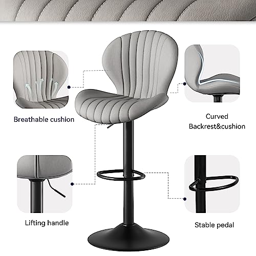 Modern Swivel Bar Stool Set of 3