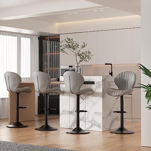 Modern Swivel Bar Stool Set of 3