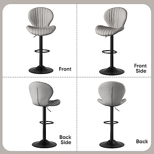 Modern Swivel Bar Stool Set of 3