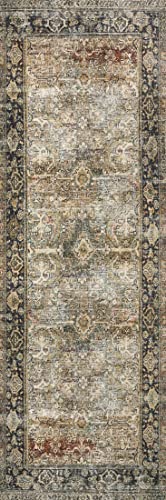 Loloi Layla Vintage Olive/Charcoal Area Rug 9'x12