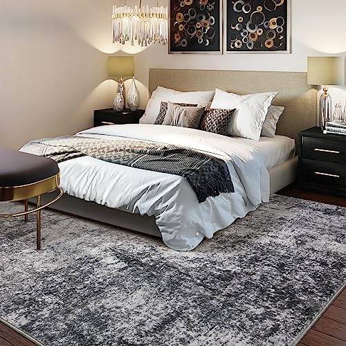 Large Soft Abstract Area Rug for Home Decor
