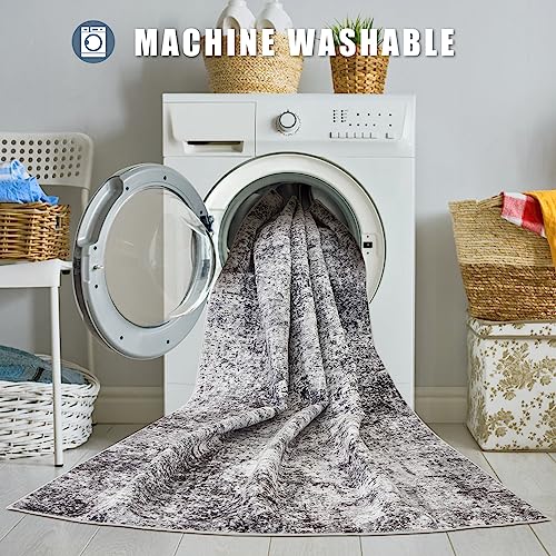 Large Soft Abstract Area Rug for Home Decor