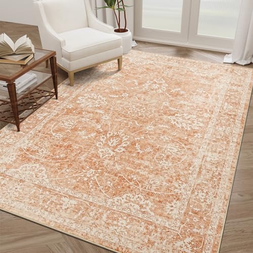 Vintage Floral 8x10 Area Rug for Home