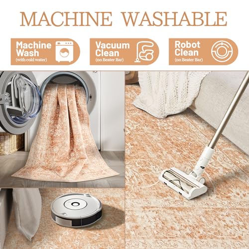 Vintage Floral 8x10 Area Rug for Home