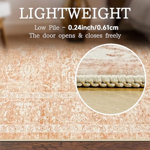 Vintage Floral 8x10 Area Rug for Home