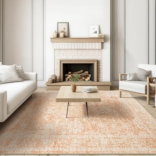 Vintage Floral 8x10 Area Rug for Home